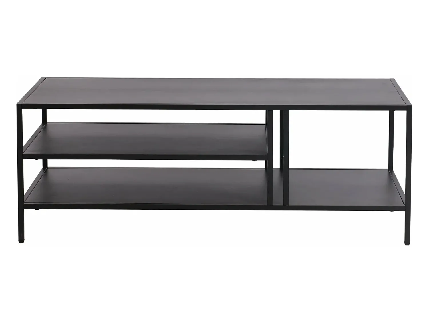 Mesa De Centro|Helloshop26 Mesa de centro metálica 40 x 110 x 55 cm preta 03_0008452 Preto