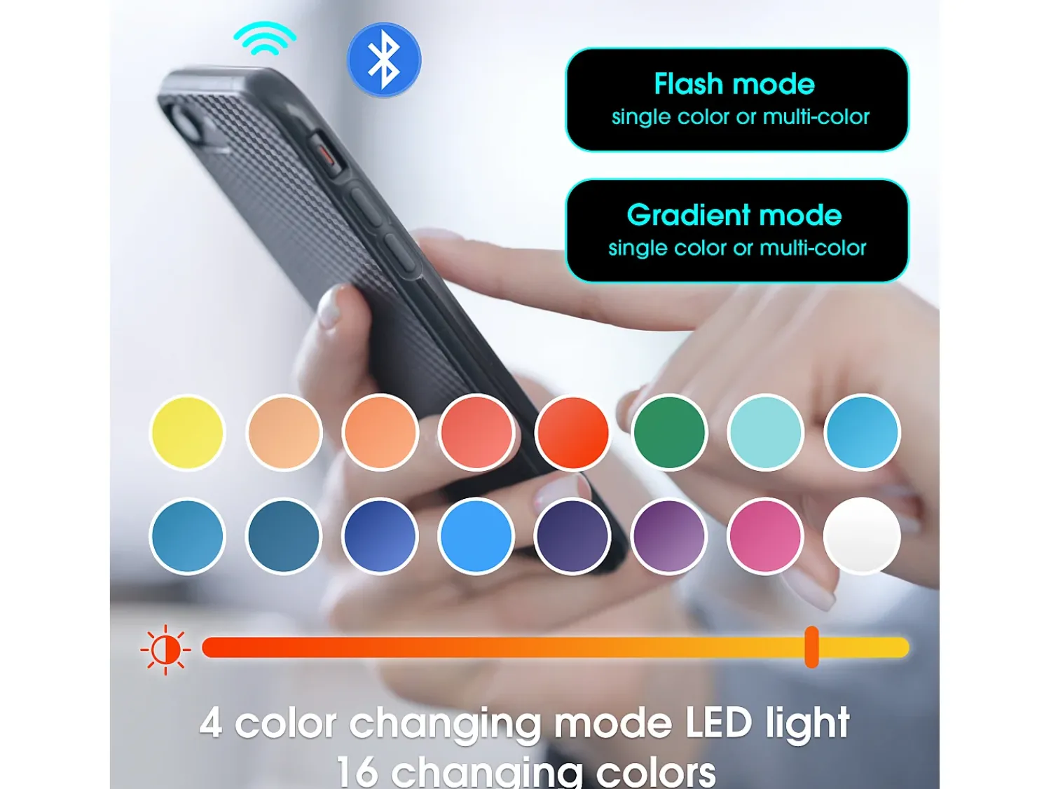 Mesa De Centro|ModernLuxe Mesa de centro moderna 105×50×35 cm - tampo de vidro - com iluminação LED - 2 gavetas - prateleiras abertas - Branco