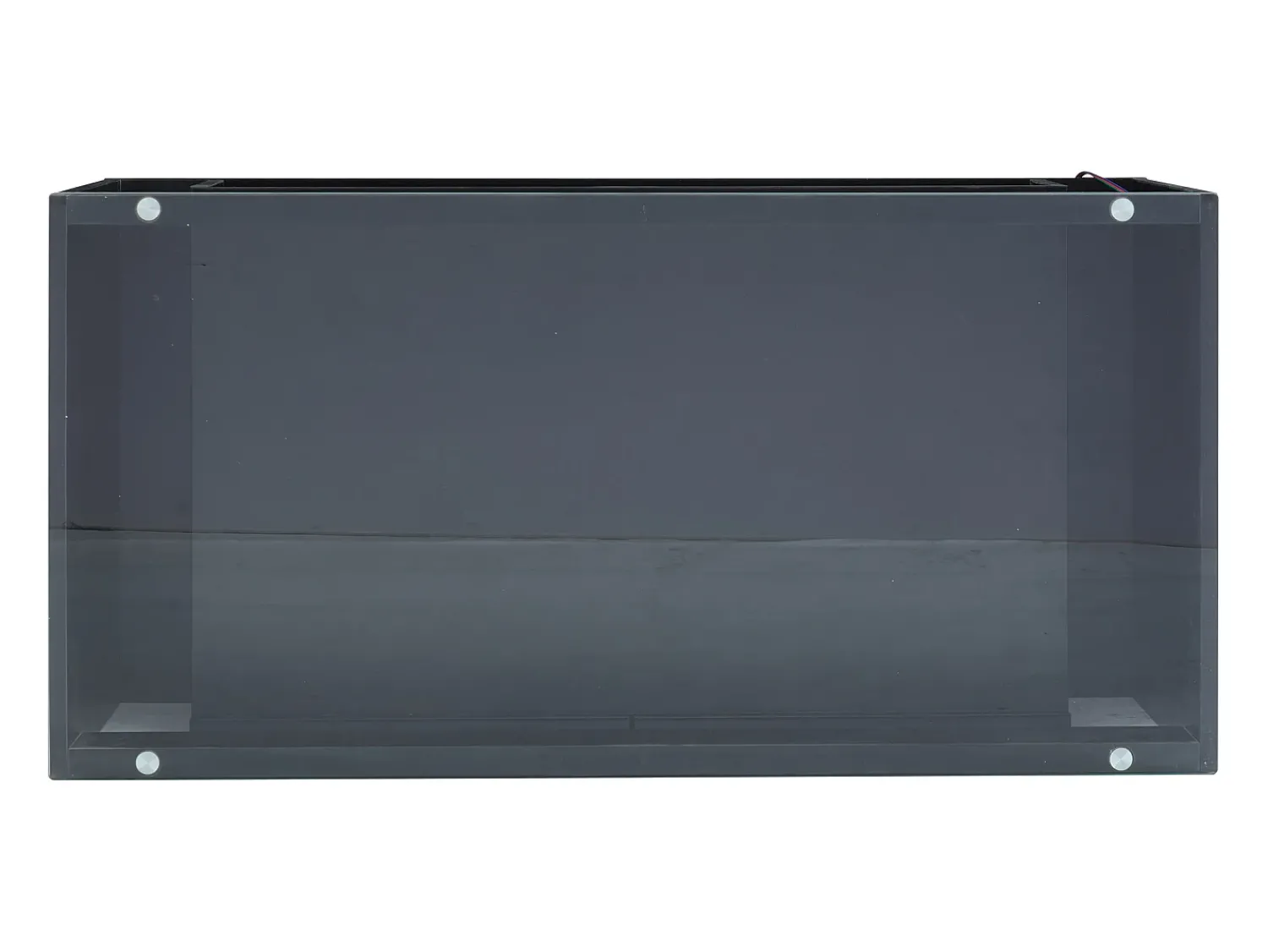 Best Mesa de centro moderna com LED, mesa retangular com 2 gavetas grandes, preta, 100 × 50 × 40 cm Preto