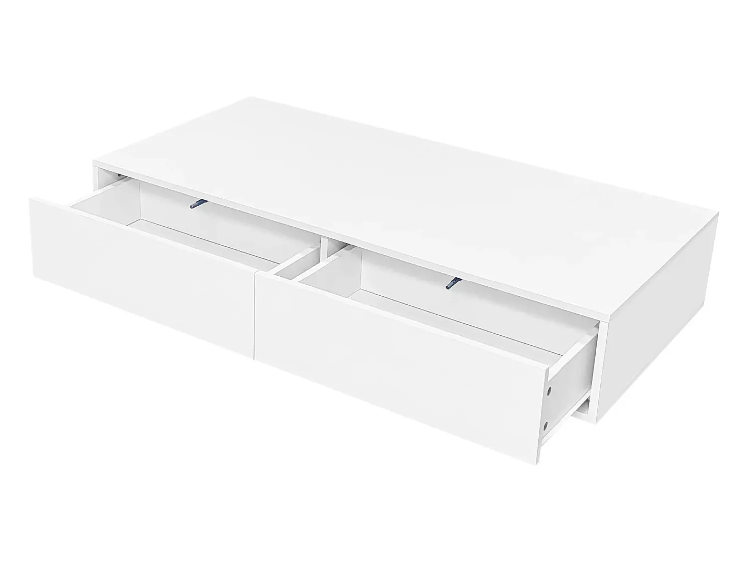 ModernLuxe Mesa de centro moderna com LED - 2 gavetas -^ Mesa De Centro