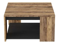 Mesa de Centro Monaco Oak Saloon Preta 42x80 cm^ Mesa De Centro