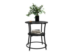 Mesa De Centro|Vicco Mesa de centro mármore 50x50x55 quebec Branco sujo