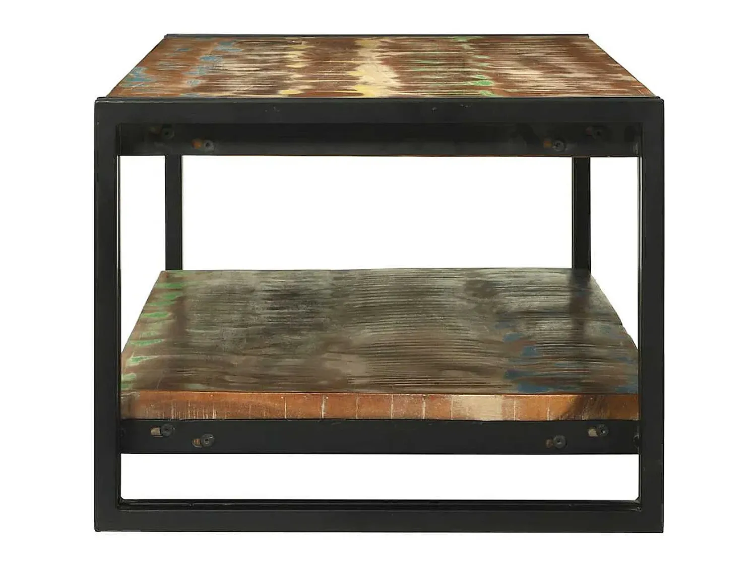 Mesa De Centro*vidaxl Mesa de centro Multicolor Madeira Reforçada Sólida Multicor