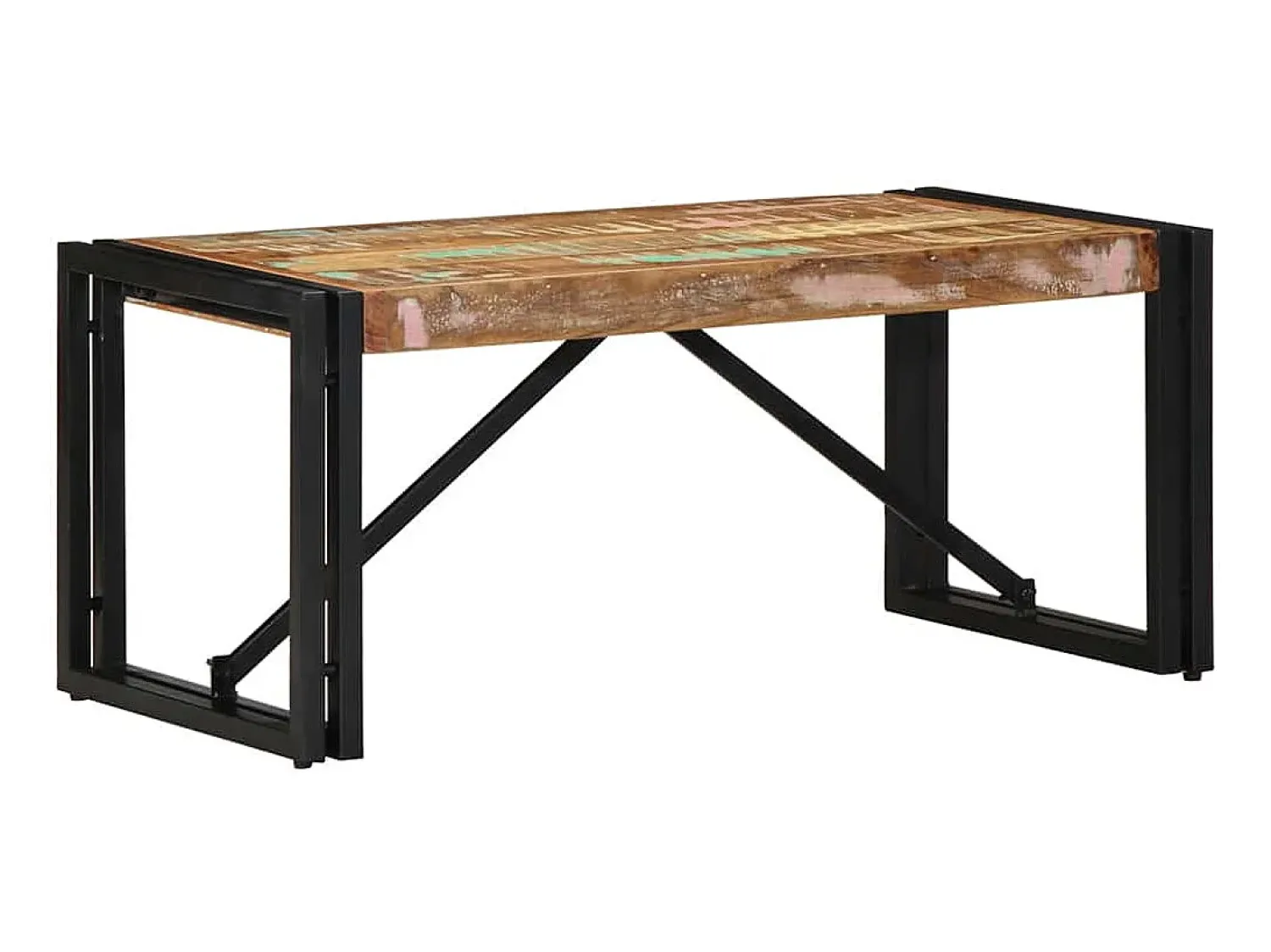 Mesa De Centro|vidaxl Mesa de centro 80x40x35 cm madeira maciça recuperada Multicor