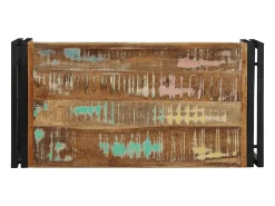 Mesa De Centro|vidaxl Mesa de centro 80x40x35 cm madeira maciça recuperada Multicor
