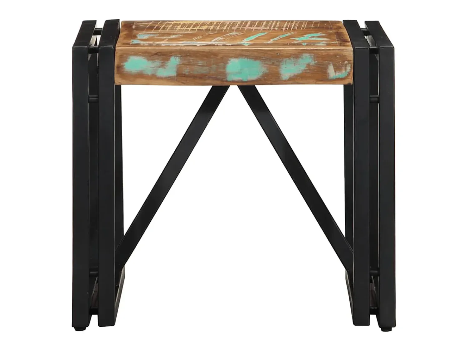 Mesa De Centro|vidaxl Mesa de centro 40x40x35 cm madeira maciça recuperada Multicor