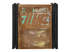 Mesa De Centro|vidaxl Mesa de centro 40x40x35 cm madeira maciça recuperada Multicor