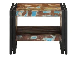 Mesa De Centro|vidaxl Mesa de centro 50x50x38 cm madeira maciça recuperada Multicor