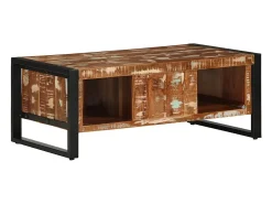 Mesa De Centro*vidaxl Mesa de centro 90x50x36 cm madeira maciça recuperada Multicor