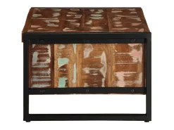Mesa De Centro*vidaxl Mesa de centro 90x50x36 cm madeira maciça recuperada Multicor
