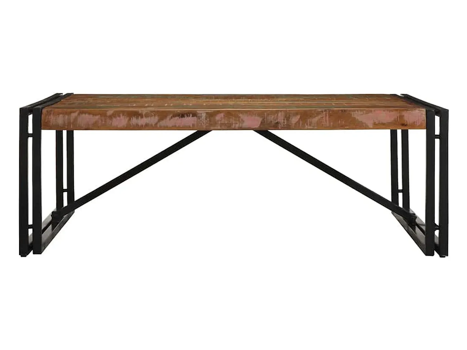 Mesa De Centro|vidaxl Mesa de centro 100x100x35 cm madeira maciça recuperada Multicor
