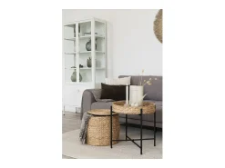 Sale Mesa de Centro Naro, Castanho, 50x50x48,5 cm, Kendra Home Preto