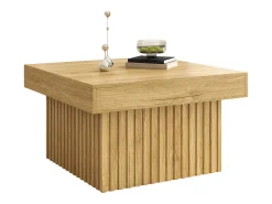 Mesa De Centro*Hauss Spole Mesa de centro natural, aglomerado e MDF, 79x79x46cm Natural claro
