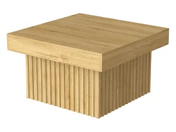 Mesa De Centro*Hauss Spole Mesa de centro natural, aglomerado e MDF, 79x79x46cm Natural claro