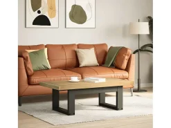 vidaxl Mesa de centro NOAIN pernas em forma de U 120x60x40 cm^ Mesa De Centro