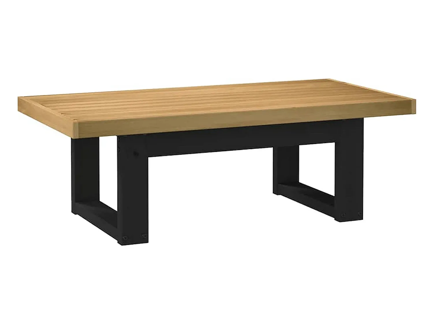 vidaxl Mesa de centro NOAIN pernas em forma de U 120x60x40 cm^ Mesa De Centro
