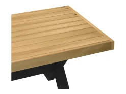 Mesa De Centro|vidaxl Mesa de centro NOAIN pernas em forma de X 120x60x40 cm Natural claro