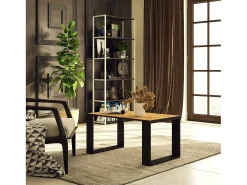 Mesa De Centro*Akord Mesa de Centro NOX Carvalho Craft/Preto Preto / Natural escuro