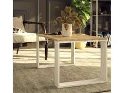 Best Akord Mesa de Centro NOX Carvalho Sonoma / Branco Natural claro / Branco