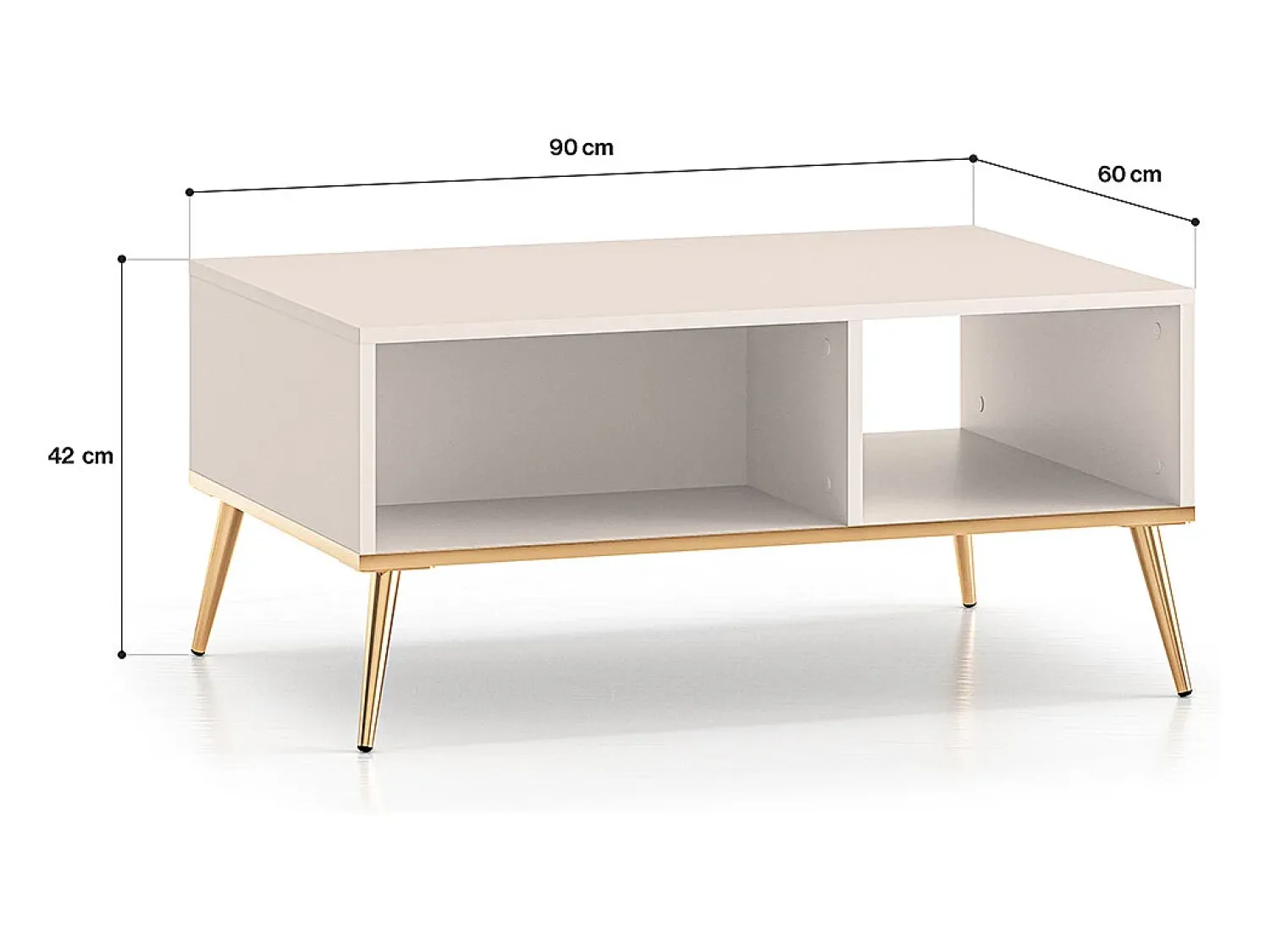 Mesa De Centro|Petits-Meubles Mesa de centro Olivia caxemira 42cm Bege