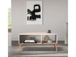 Mesa De Centro|Petits-Meubles Mesa de centro Olivia caxemira 42cm Bege