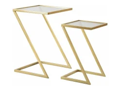Dmora Mesa de centro Ono, Mesa de centro baixa, Porta-revistas para sofá, Estante de sala, 40x40 h60 cm,^ Mesa De Apoio