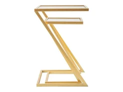Dmora Mesa de centro Ono, Mesa de centro baixa, Porta-revistas para sofá, Estante de sala, 40x40 h60 cm,^ Mesa De Apoio