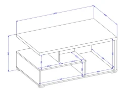 Mesa De Centro*Petits-Meubles Mesa de centro Opio e antracite 45cm Taupe