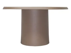 Mesa De Centro|Vente-unique Mesa de centro orgânica em metal cor taupe - ZINARA Castanho / Taupe