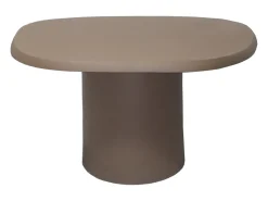Mesa De Centro|Vente-unique Mesa de centro orgânica em metal cor taupe - ZINARA Castanho / Taupe