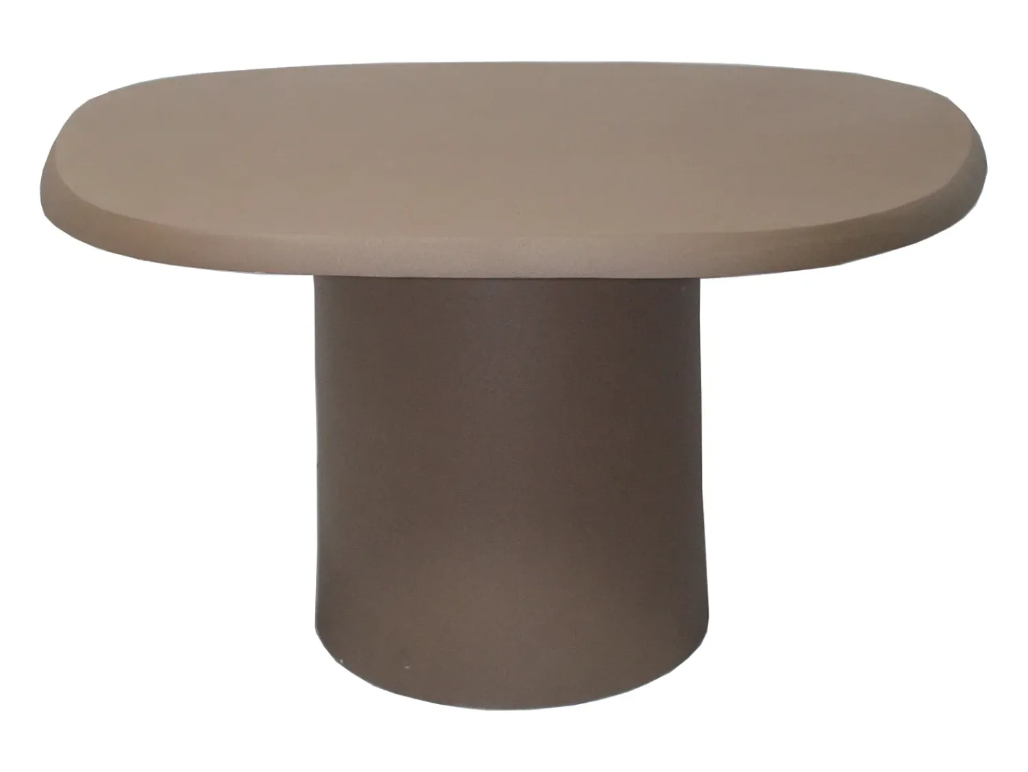 Mesa De Centro|Vente-unique Mesa de centro orgânica em metal cor taupe - ZINARA Castanho / Taupe