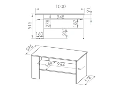 Online Petits-Meubles Mesa de centro Orion 52cm Branco