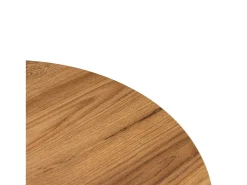 Concept-Usine Mesa de centro oval design em madeira castanha 120cm com arrumação^ Mesa De Centro