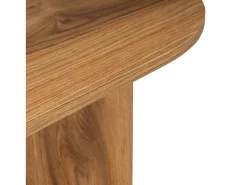 Concept-Usine Mesa de centro oval design em madeira castanha 120cm com arrumação^ Mesa De Centro