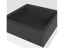 Hot Mesa de centro para sala de estar 72x72x30 cm - Mesa de centro branca com caixa de arrumação amovível - iluminação LED Branco