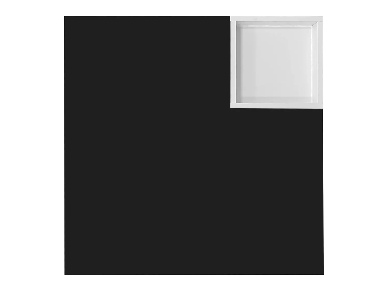 Mesa de centro para sala de estar 72x72x30 cm - Mesa de centro preta com compartimento de arrumação amovível - Iluminação LED^ Mesa De Centro