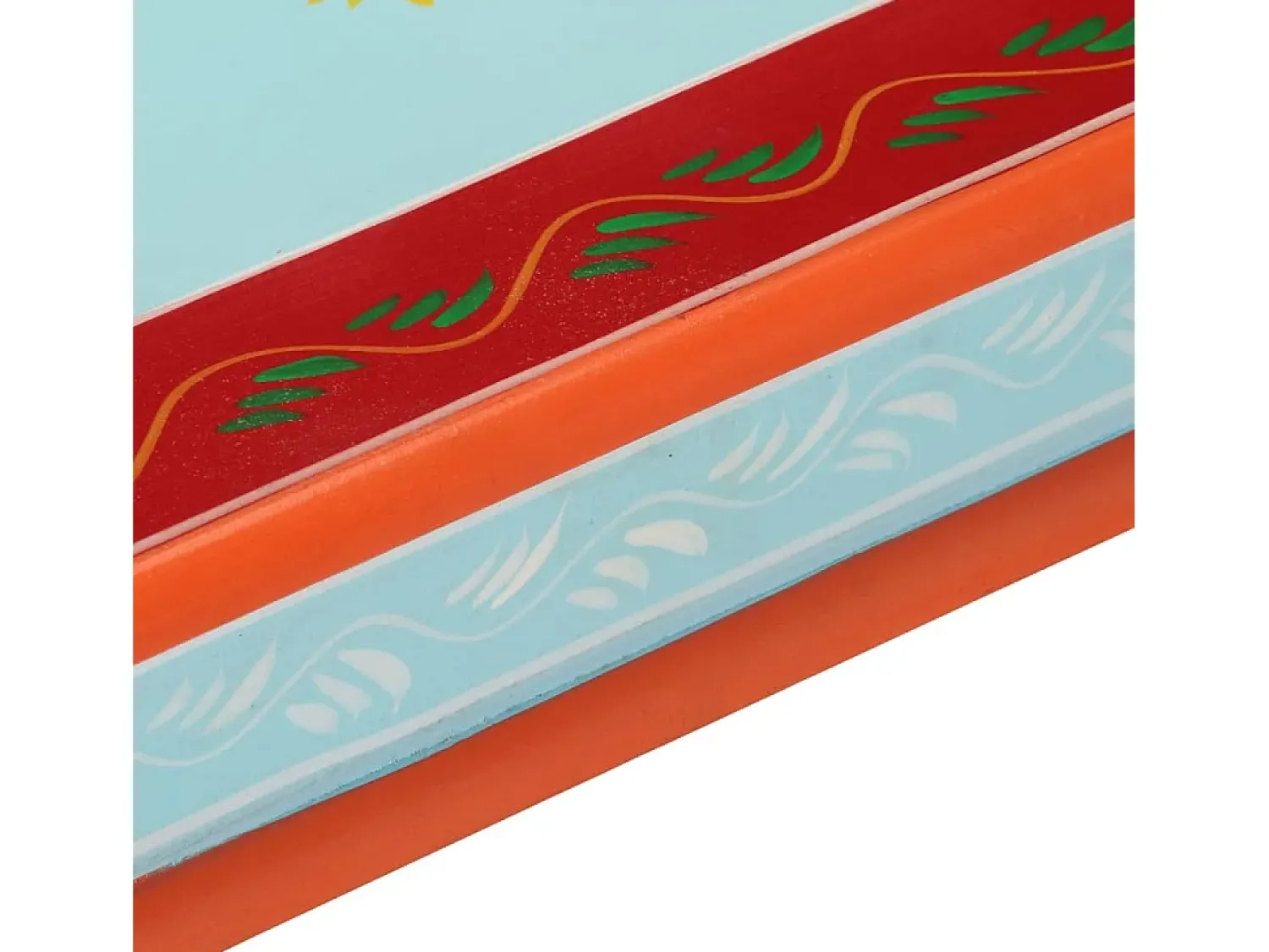 Mesa De Centro|vidaxl Mesa de centro pintada à mão mangueira maciça Azul