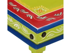 Mesa de centro pintada à mão mangueira maciça PT337372^ Mesa De Centro