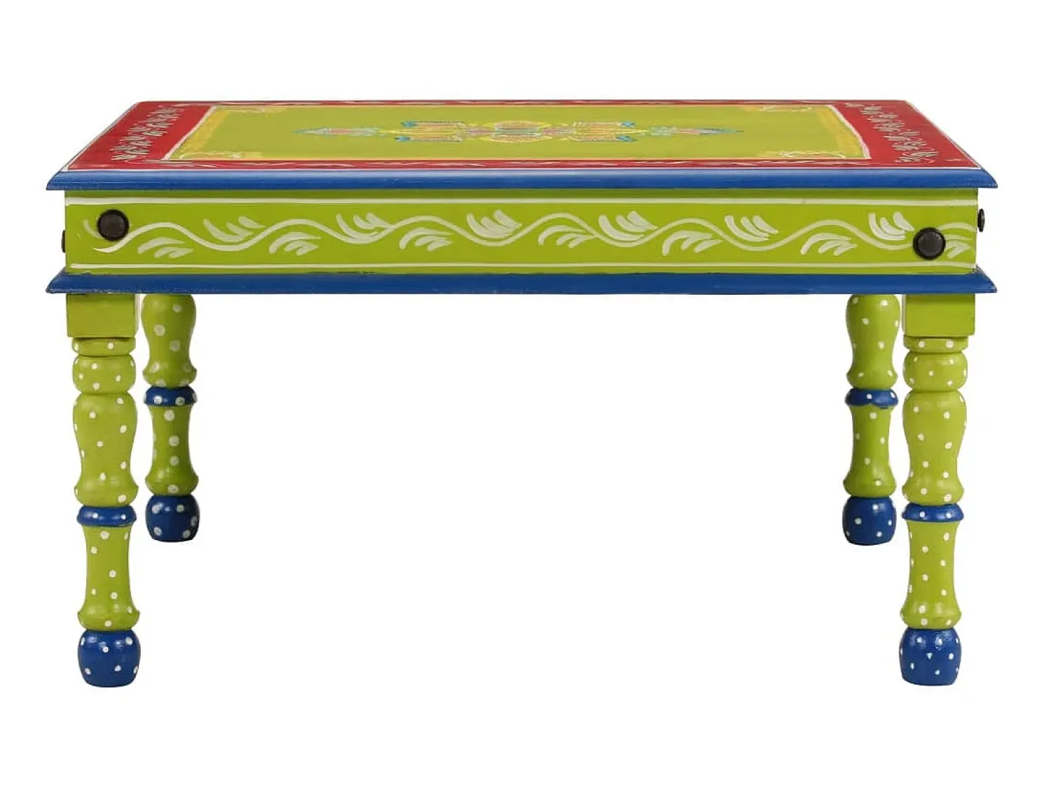 Mesa de centro pintada à mão mangueira maciça PT337372^ Mesa De Centro