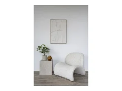 Mesa De Apoio* Mesa de Centro Prague, , 40x40x45 cm, Kendra Home Cinzento