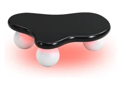 New Mesa de centro preta - Mesa de centro com luzes LED e pés redondos brancos - design em forma de nuvem - para sala de estar e quarto de criança Preto / Branco