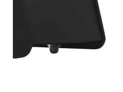 Mesa De Centro*Hauss Spole Mesa de centro preta com rodas e arrumação, design redondo 81x33x51,5cm Preto