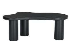 Mesa De Centro*Hauss Spole Mesa de centro preta em forma de nuvem - MDF e PVC Preto