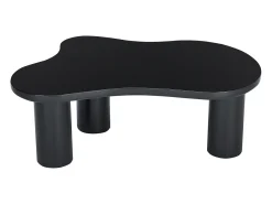 Mesa De Centro*Hauss Spole Mesa de centro preta em forma de nuvem - MDF e PVC Preto