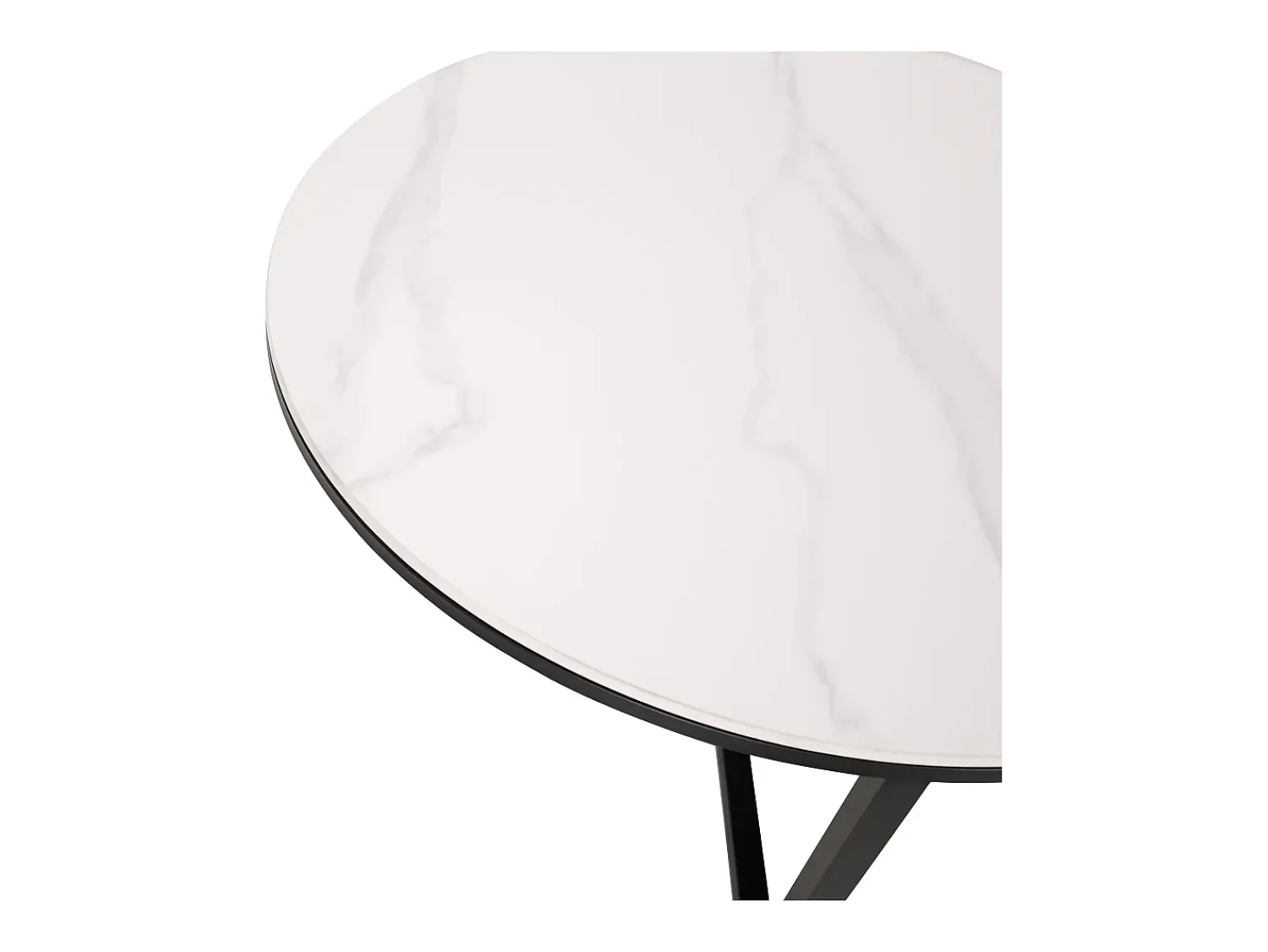Mesa De Centro* Mesa de centro preto branco modig m66 80x45x80 cm Preto / Branco