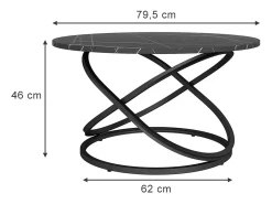 Mesa De Centro*Vicco Mesa de centro 79.5x62x46 calgary Preto