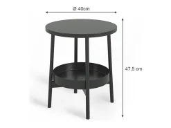 Vicco Mesa de centro 40x40x47.5 riono^ Mesa De Centro