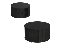Mesa De Centro*Vicco Mesa de centro 80x80x45 selva Preto