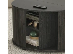 Mesa De Centro*Vicco Mesa de centro 80x80x45 selva Preto