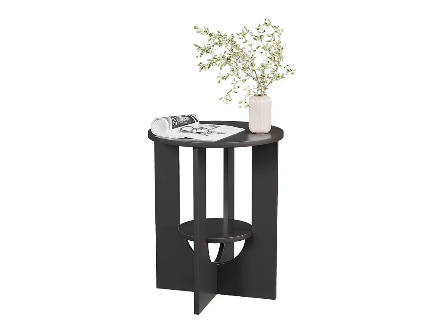 Mesa De Centro*Vicco Mesa de centro 40x40x50.5 vareo Preto